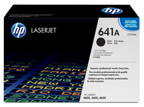 Hewlett Packard / HP - C9720A - No 641A - Original HP Black Smart Print Cartridge (9000 Copies) - £89-99 plus VAT - In Stock