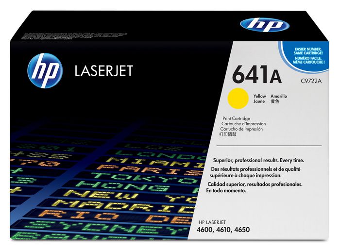 Hewlett Packard / HP - C9722A - Original HP No 641A - Smart Yellow Print Cartridge (8000 Copies) - £115-00 plus VAT - In Stock 1 to 2 Day Leadtime