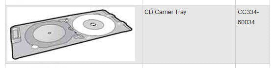 HP / Hewlett Packard - CC334-60034 - CD Tray Assembly - £19-99 plus VAT - Temporarily Unavailable - ETA Mid October