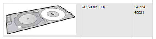 HP / Hewlett Packard - CC334-60034 - CD Tray Assembly - £19-99 plus VAT - In Stock 1 to 2 Day Leadtime