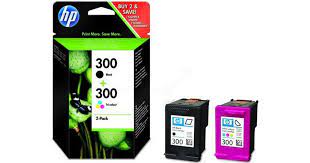 Hewlett Packard / HP - CN637EE - Twin Pack of Out of Date No 300 Black & Colour Ink Cartridges - £41-99 plus VAT - In Stock 1 to 2 Day Leadtime