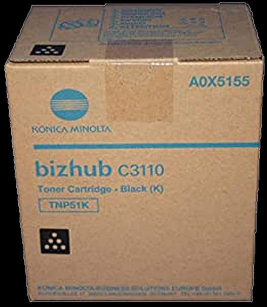 Konica - A0X5155 - TNP-51K - Black Toner Cartridge (5000 Copies) - £29-99 plus VAT - ETA 3 Day Leadtime