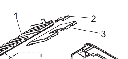 Konica - A034160601 - Outer Section of Paper Output Support Tray - £10-99 plus VAT - In Stock 1 to 2 Day Leadtime