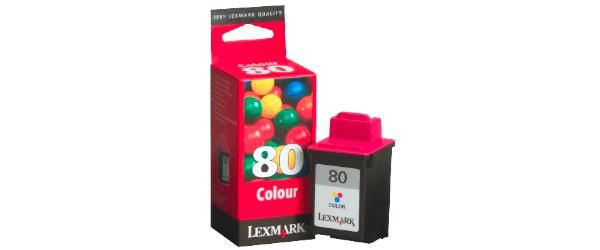 Lexmark - 12A1980 - No 80 Out of Date Standard Capacity Colour Ink Cartridge (275 Copies) - £29-00 plus VAT - In Stock 1 to 2 Day Leadtime