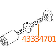 OKI - 43334701 - 4333-4701 - Pickup Roller with Shaft for MP Tray 1- £23-99 plus VAT - In Stock