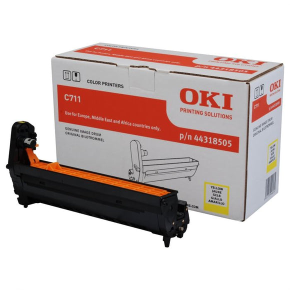 OKI - 44318505 - Yellow Imaging Drum Unit (20000 Copies) - £125-99 plus VAT - In Stock
