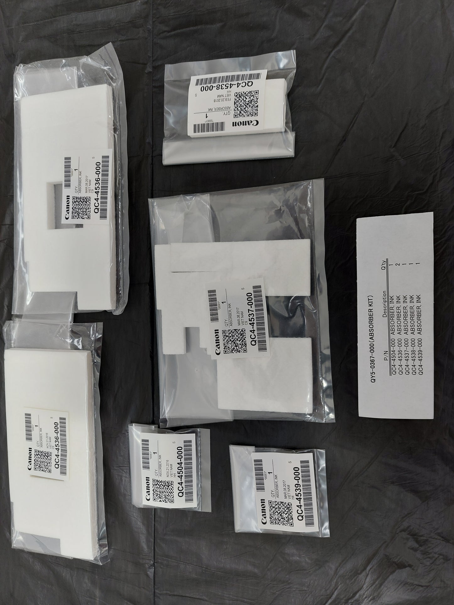 Canon - QY5-0367 - Ink Absorber Kit - £15-99 plus VAT - No Longer Available