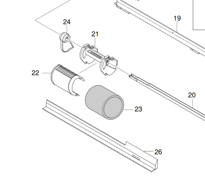 Samsung - JC61-01716A - Pickup Roller Housing Only - JC73-00239A Tyre fits Over the Housing - £9-99 plus VAT - In Stock 1 to 2 Day Leadtime