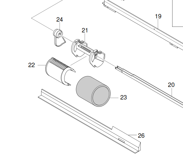 Samsung - JC73-00239A - Rubber Tyre (Tire) - Slides Over Paper Pickup Roller Housing (JC61-01716A) - £10-99 plus VAT - In Stock 1 to 2 Day Leadtime