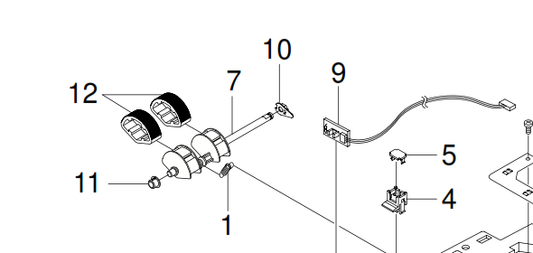 Samsung - JC73-00149A - Paper Pickup Roller Tyre - £15-99 plus VAT - No Longer Available